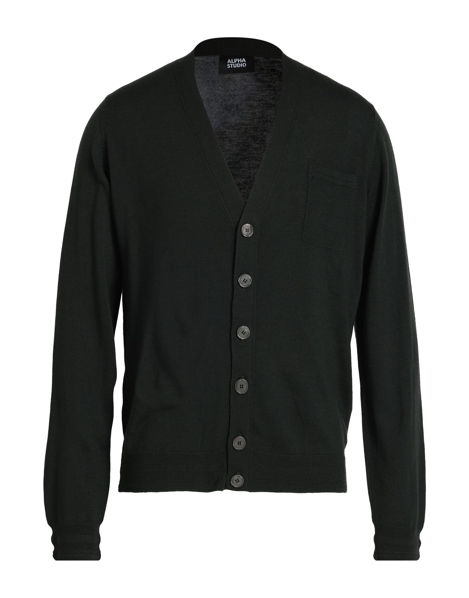 ALPHA STUDIO Strickjacke Herren Dunkelgrün von ALPHA STUDIO