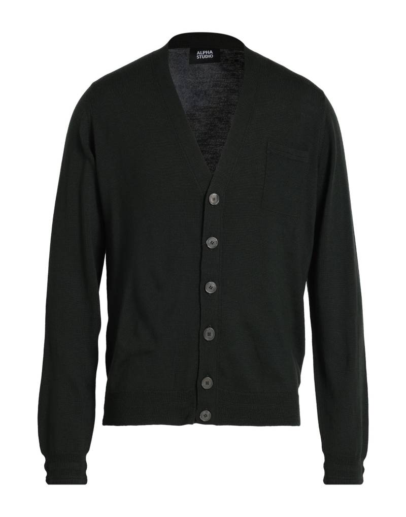 ALPHA STUDIO Strickjacke Herren Dunkelgrün von ALPHA STUDIO