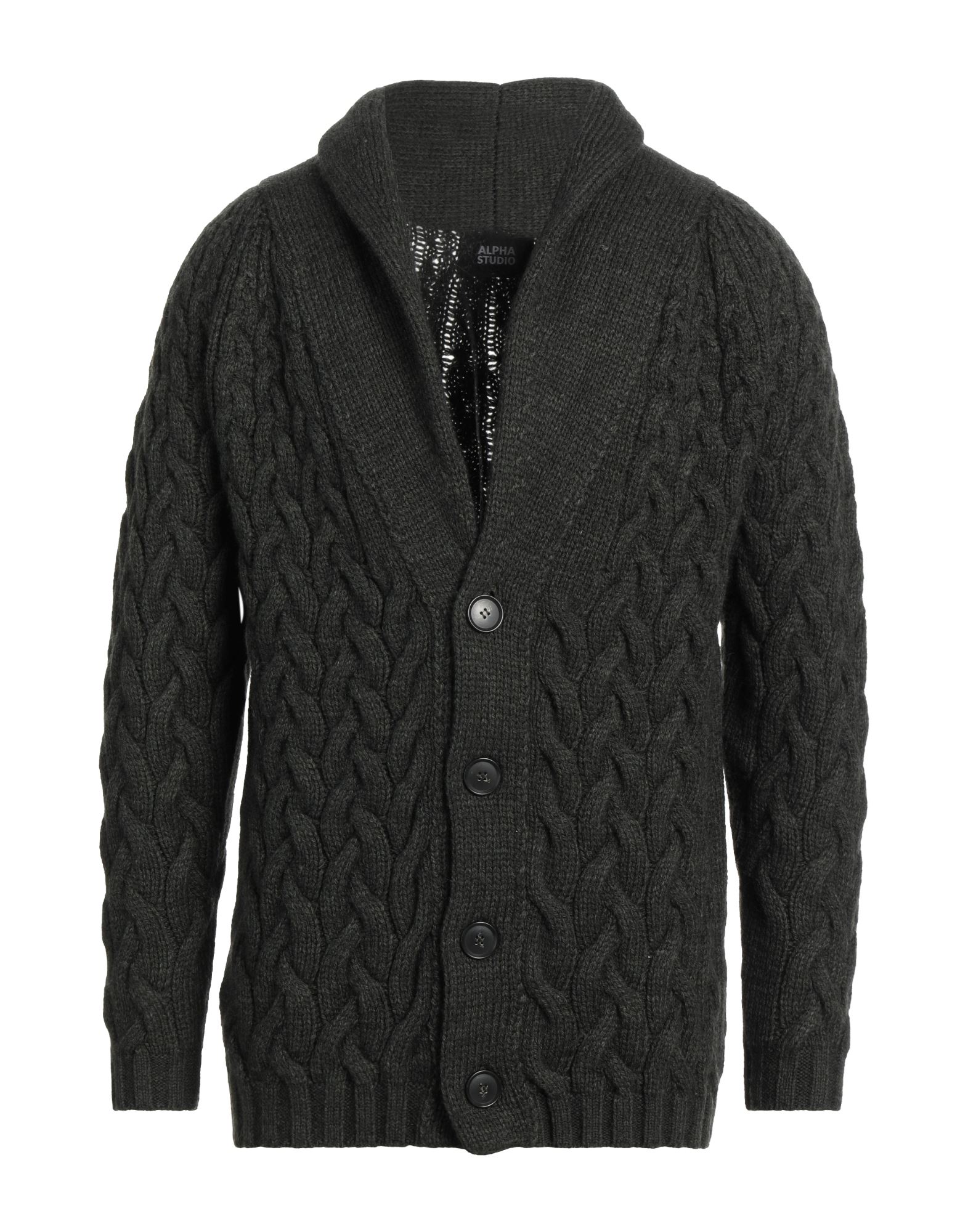 ALPHA STUDIO Strickjacke Herren Dunkelgrün von ALPHA STUDIO