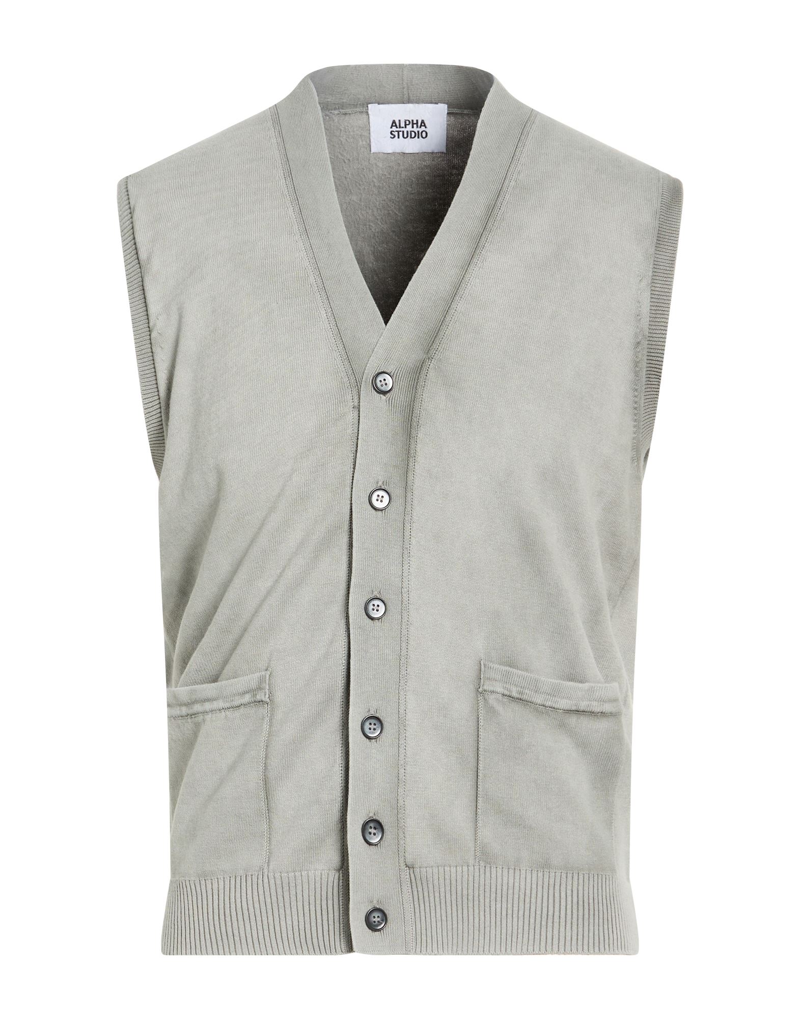 ALPHA STUDIO Strickjacke Herren Grau von ALPHA STUDIO