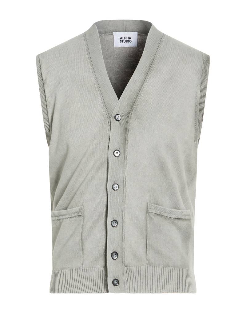 ALPHA STUDIO Strickjacke Herren Grau von ALPHA STUDIO