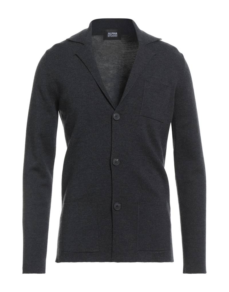 ALPHA STUDIO Strickjacke Herren Grau von ALPHA STUDIO