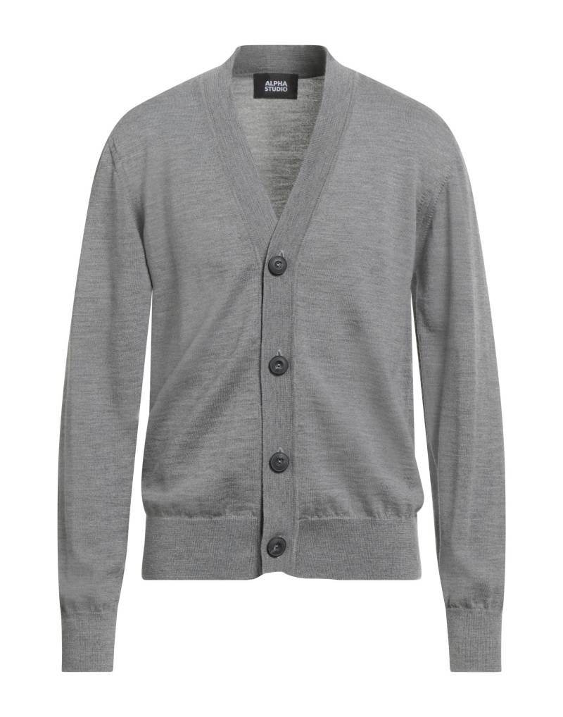 ALPHA STUDIO Strickjacke Herren Grau von ALPHA STUDIO