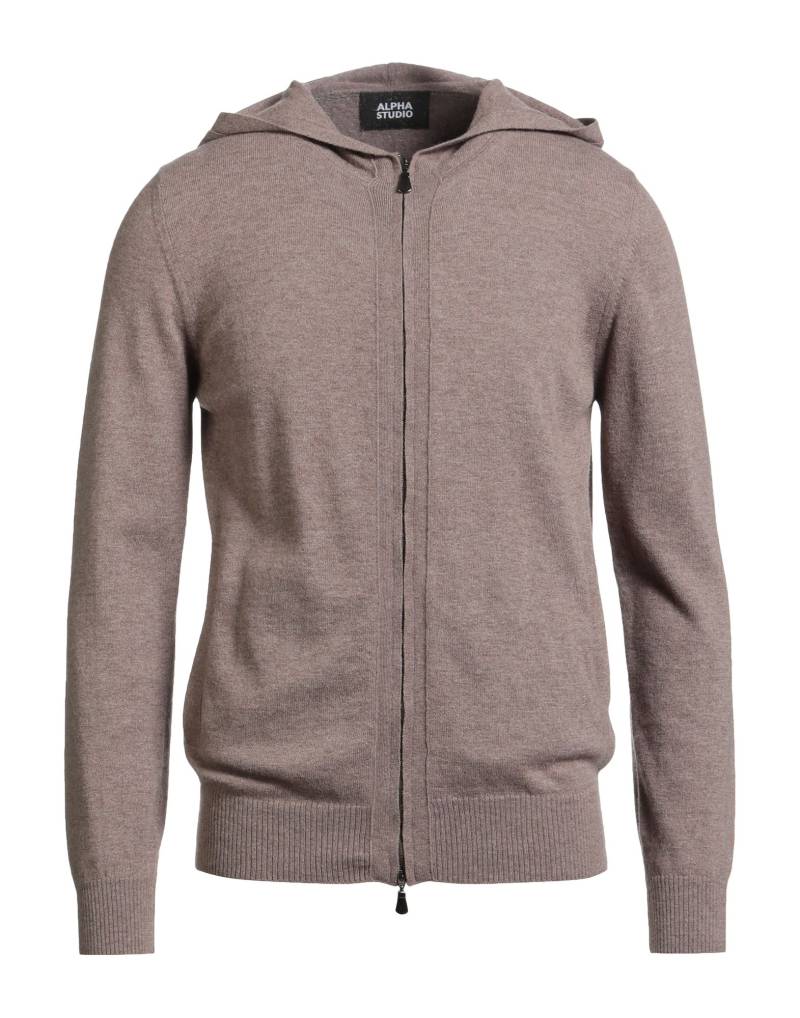 ALPHA STUDIO Strickjacke Herren Hellbraun von ALPHA STUDIO