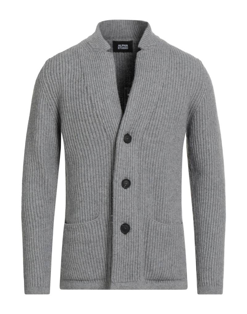 ALPHA STUDIO Strickjacke Herren Hellgrau von ALPHA STUDIO