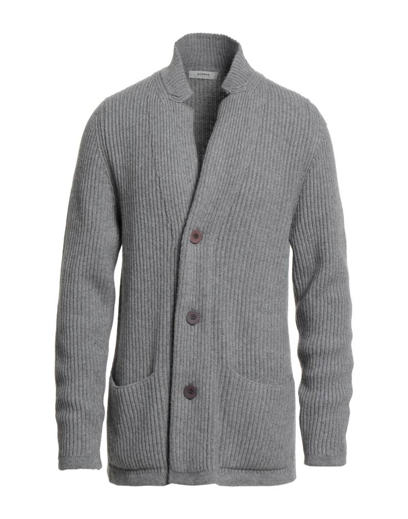 ALPHA STUDIO Strickjacke Herren Hellgrau von ALPHA STUDIO