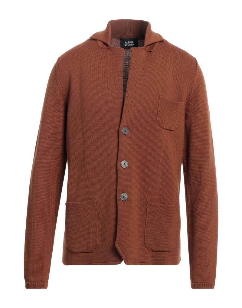 ALPHA STUDIO Strickjacke Herren Kamel von ALPHA STUDIO