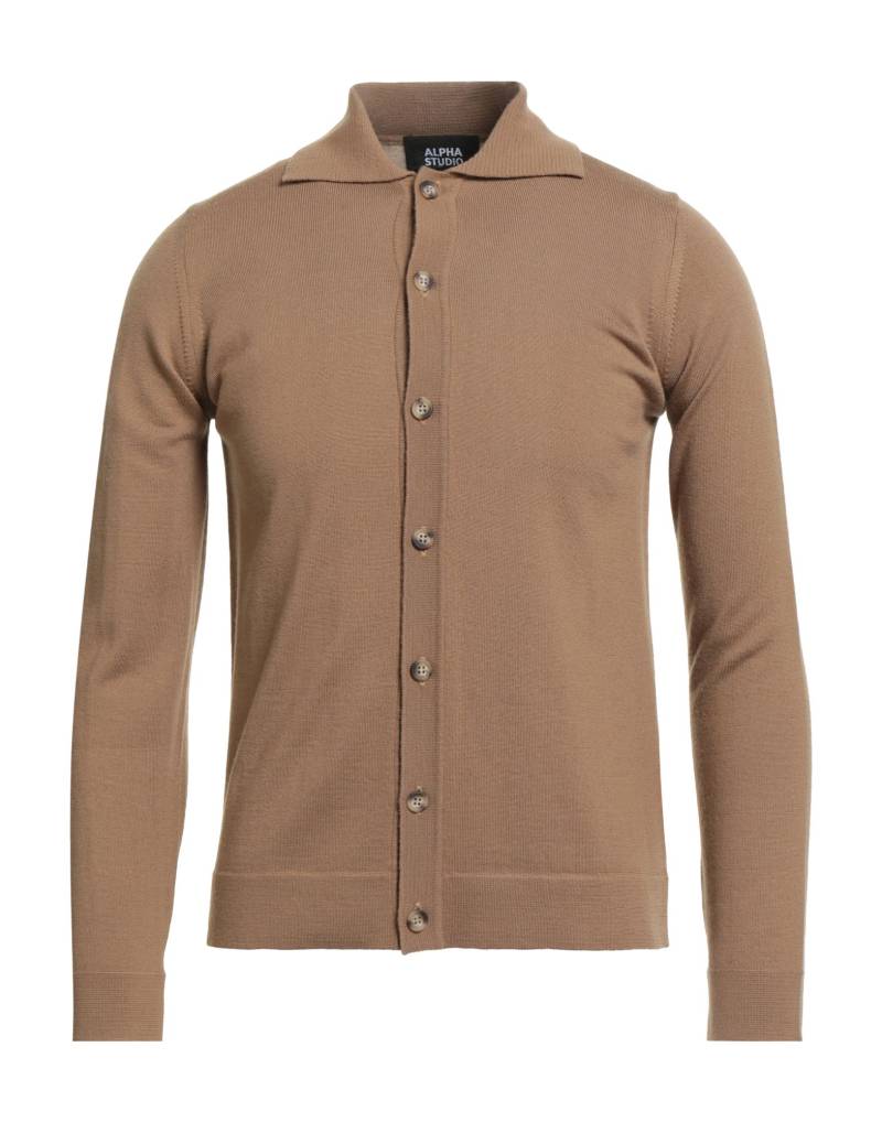ALPHA STUDIO Strickjacke Herren Kamel von ALPHA STUDIO