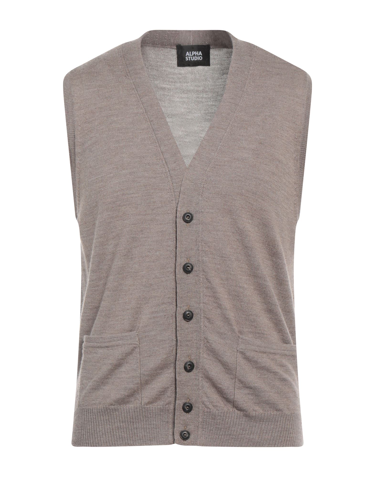 ALPHA STUDIO Strickjacke Herren Khaki von ALPHA STUDIO