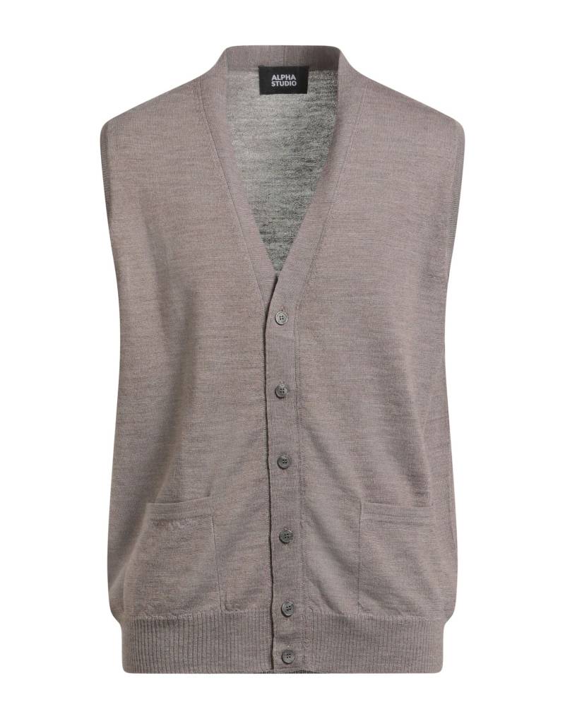 ALPHA STUDIO Strickjacke Herren Maulwurfsgrau von ALPHA STUDIO