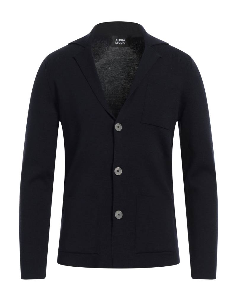 ALPHA STUDIO Strickjacke Herren Nachtblau von ALPHA STUDIO