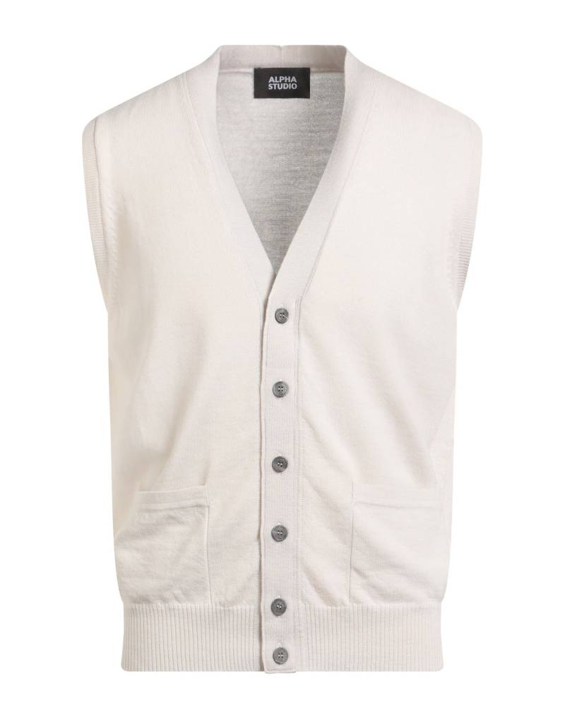 ALPHA STUDIO Strickjacke Herren Off white von ALPHA STUDIO