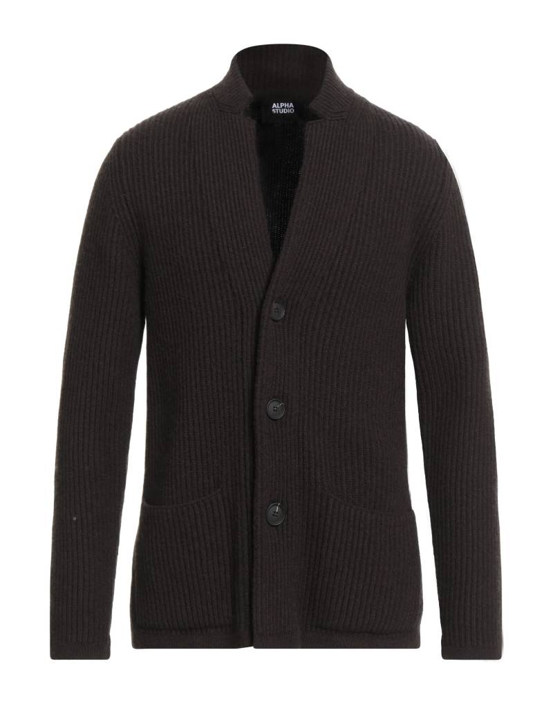 ALPHA STUDIO Strickjacke Herren Schokobraun von ALPHA STUDIO