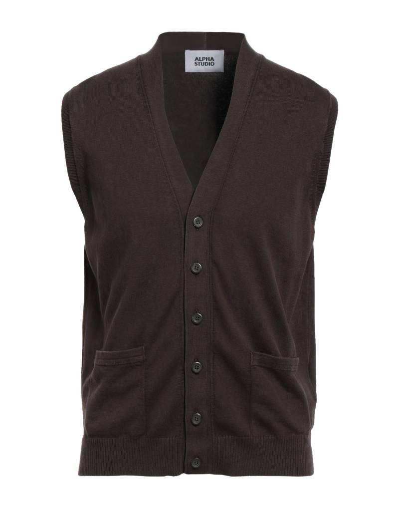 ALPHA STUDIO Strickjacke Herren Schokobraun von ALPHA STUDIO