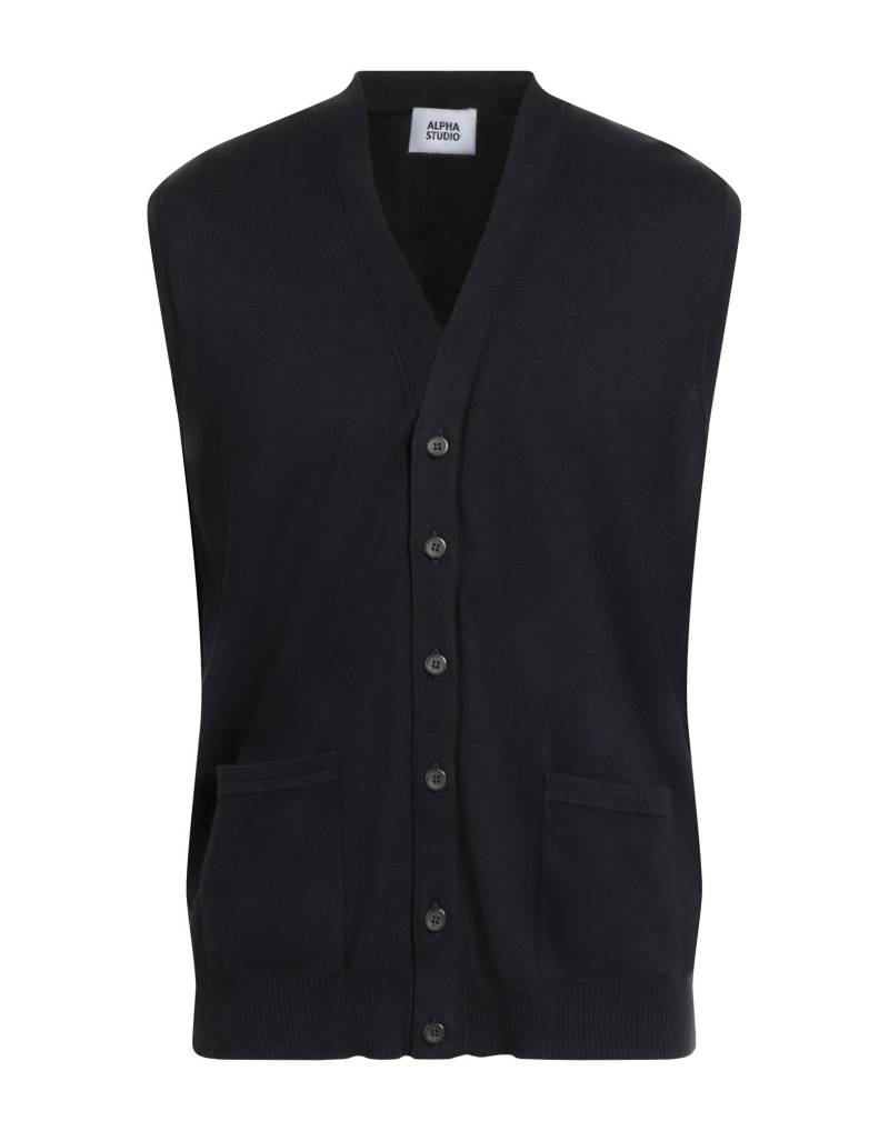 ALPHA STUDIO Strickjacke Herren Schwarz von ALPHA STUDIO