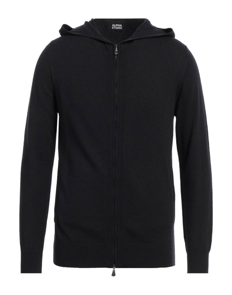 ALPHA STUDIO Strickjacke Herren Schwarz von ALPHA STUDIO