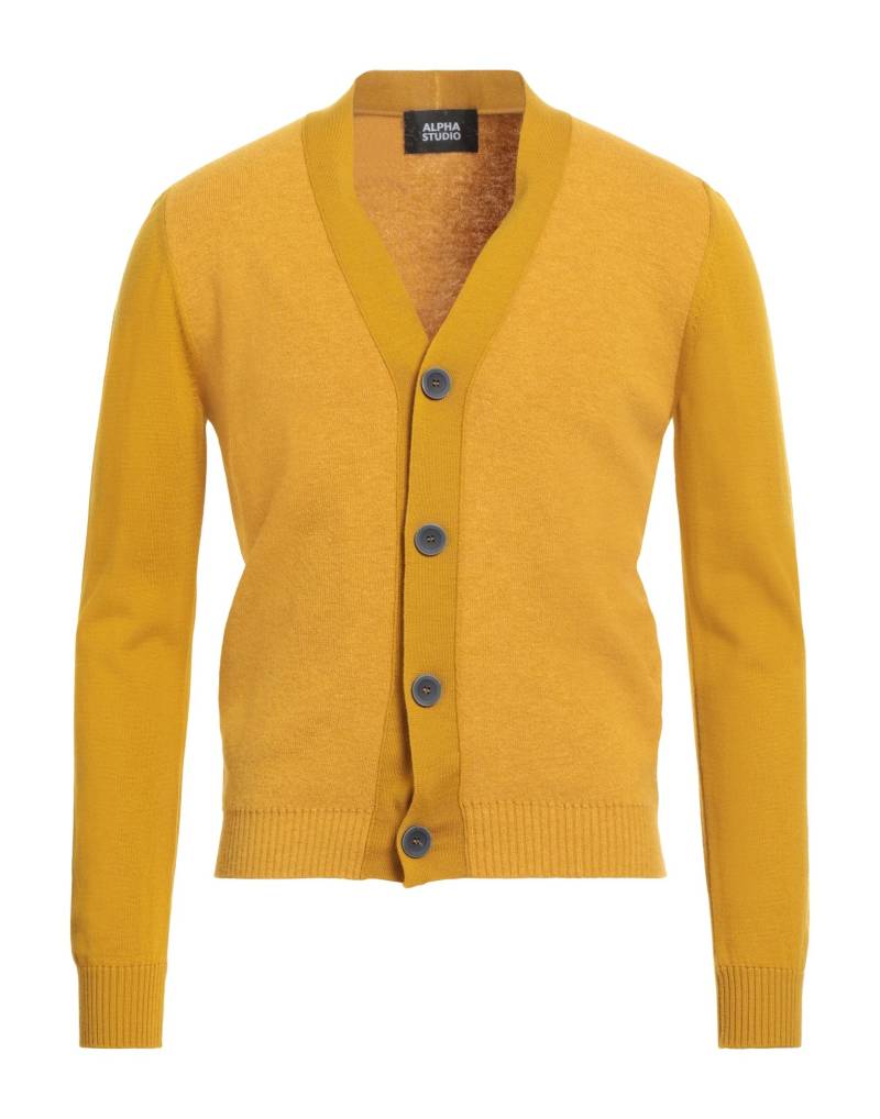 ALPHA STUDIO Strickjacke Herren Senf von ALPHA STUDIO
