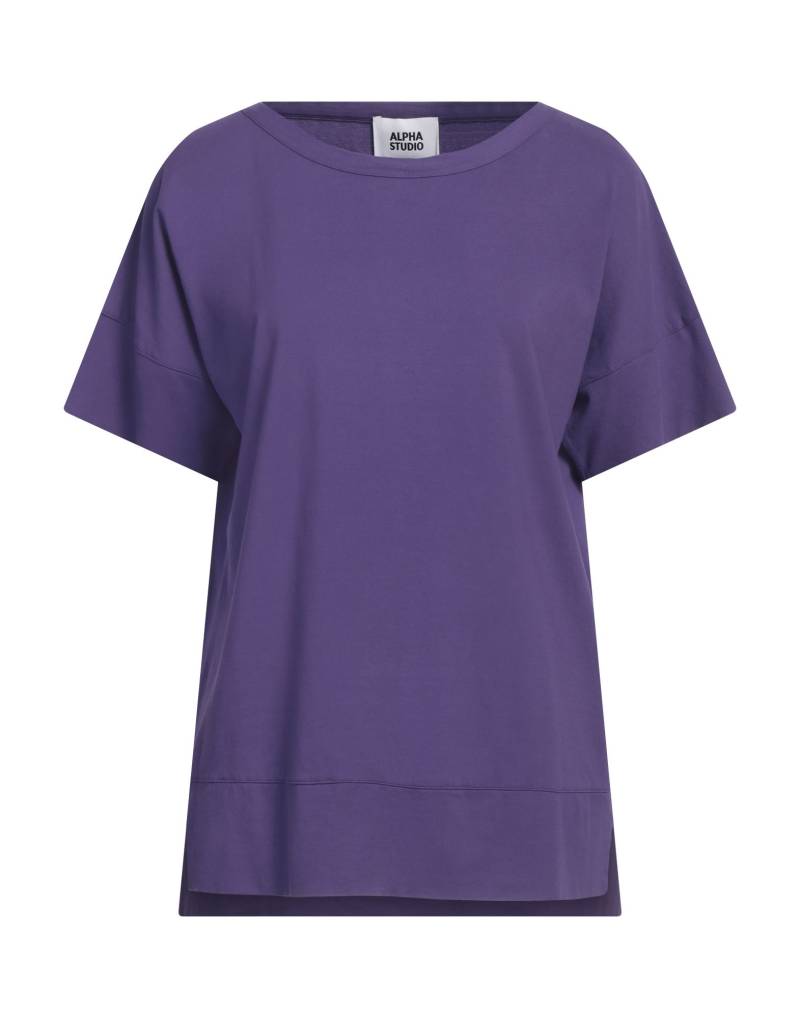 ALPHA STUDIO T-shirts Damen Violett von ALPHA STUDIO