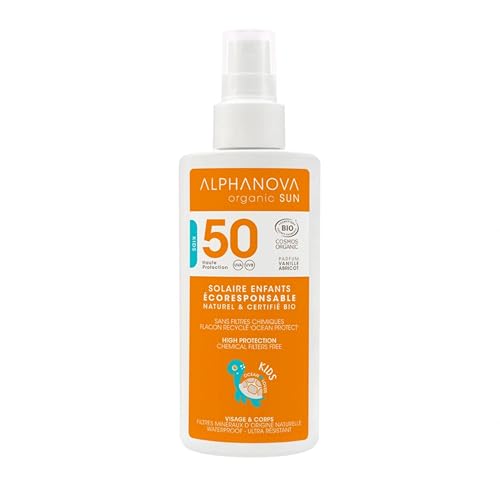 Alphanova Kinder-Sonnenspray SPF 50, Bio, 125 ml von Alphanova