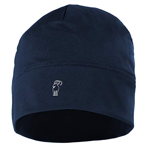 ALPIDEX Running Mütze Sportmütze Laufmütze Damen Herren Funktionsmütze One Size Thermo Kopfbedeckung Radfahren Winddicht Atmungsaktiv Skull Cap Fahrrad Unterziehmütze Unisex, Farbe:Dark Blue von ALPIDEX