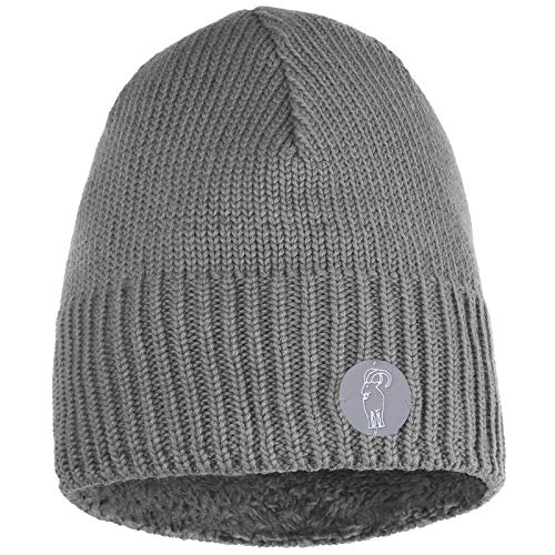 ALPIDEX Strickmütze Wintermütze Daman Herren Warme Mütze Weiches Innenband, Farbe:Grey von ALPIDEX