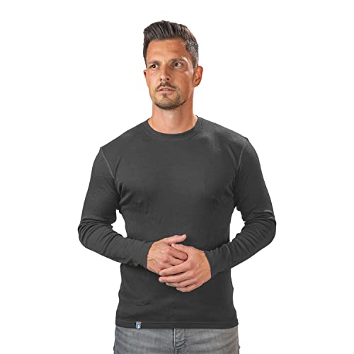 ALPIN LOACKER 100 Merino Langarmshirt Herren 230g/m2 I Feinste Merinowolle Unterwäsche I Langarm Wandershirt I Thermooberteil für Outdoor und Sport, Grau L von ALPIN LOACKER