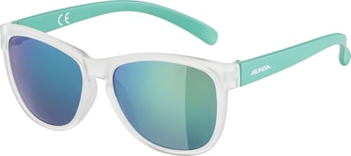 ALPINA LUZY - Verzerrungsfreie und Bruchsichere Sonnenbrille Mit 100% UV-Schutz Für Kinder, green-transparent matt, One Size von ALPINA