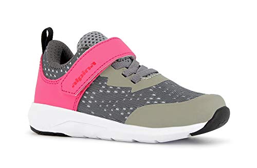 Alpina Mädchen Sneaker, Freizeitschuhe, Wanderschuhe, sehr leicht, pink/grau (34) von Alpina