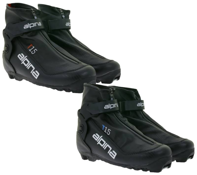 ALPINA T15 Damen & Herren Ski-Langlauf-Schuhe mit Thinsulate-Isolierung Winter-Schuhe Wintersport Schwarz von ALPINA