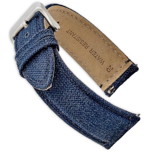 Alpines Uhrenarmband aus Cordura-Gewebe – Schnellverschluss-Ersatz-Uhrenarmbänder – wasserabweisendes Lederband mit Rückenfutter – Uhrenarmbänder für Damen und Herren – kompatibel mit normalen und von ALPINE INTERNATIONAL