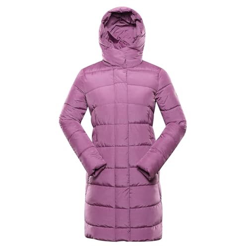 ALPINE PRO EDORA Damen Winterjacke, Wintermantel mit Kapuze, Langer Wintermantel für Frauen, Robust Wärmender Mantel, Wärmende Füllung, Wasserabweisender und Winddichter Mantel, Teflon-Behandlung von ALPINE PRO SPORTSWEAR & EQUIPMENT