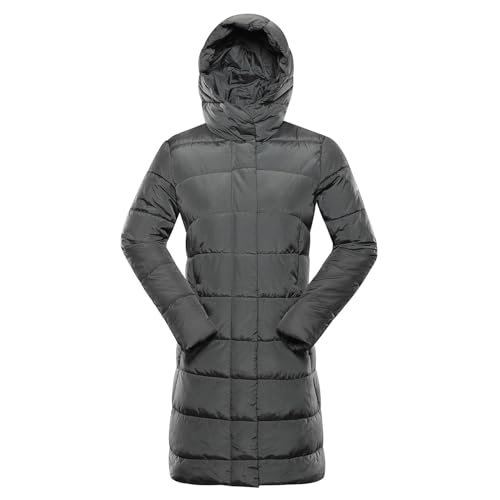 ALPINE PRO EDORA Damen Winterjacke, Wintermantel mit Kapuze, Langer Wintermantel für Frauen, Robust Wärmender Mantel, Wärmende Füllung, Wasserabweisender und Winddichter Mantel, Teflon-Behandlung von ALPINE PRO SPORTSWEAR & EQUIPMENT