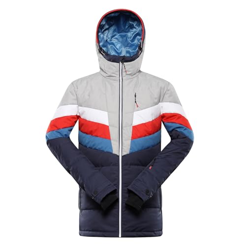 ALPINE PRO FEEDR Herren Warme Skijacke, Robuste und Leichte Winterjacke, Daunenjacke, Snowboard Jacke, Frostsichere PUFFY Stil, Wasserdichte und Atmungsaktive Outdoor Jacke von ALPINE PRO SPORTSWEAR & EQUIPMENT