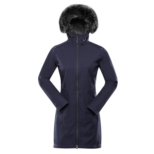 ALPINE PRO IBORA Damen Softshell Winterjacke, Modischer Mantel, Wintermantel mit Kapuze, Robust Wärmender Mantel, Wasserdichter, Atmungsaktiver, Winddichter und Außergewöhnlich Warmer Mantel von ALPINE PRO SPORTSWEAR & EQUIPMENT
