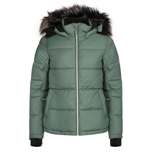 ALPINE PRO PERETA Damen Winterjacke mit Kapuze, Outdoor Jacke, Leicht Wanderjacke, Stadtjacke, Sportjacke, PUFFY Stil, Funktionsjacke, Wasserdichte und Atmungsaktive Jacke mit Warmfutter von ALPINE PRO SPORTSWEAR & EQUIPMENT