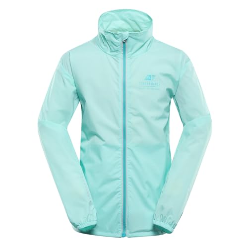ALPINE PRO Unisex Ultraleichter Windbreaker SPINO – Wasserdichte Sportjacke & Windbreaker – Funktionale Übergangsjacke für Frühling, Wandern, Laufen, Radfahren & Outdoor, 164-170 - Hellblau von ALPINE PRO SPORTSWEAR & EQUIPMENT
