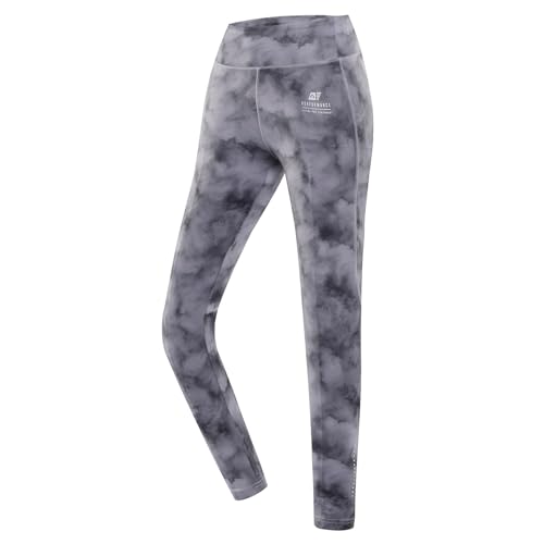 Alpine PRO MARDA Leggings für Damen, Funktion Jogginghose, Trainingsanzug Damen, Sportbekleidung - Grau, L von ALPINE PRO SPORTSWEAR & EQUIPMENT