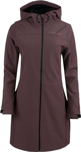 ALPINE PRO Damen Softshell-Jacke ESERA zum Tragen in der Stadt und in der Natur mit funktioneller SOFT-SHELL WINDBARRIER-Membran und wasserabweisender DWR-Beschichtung von ALPINE PRO