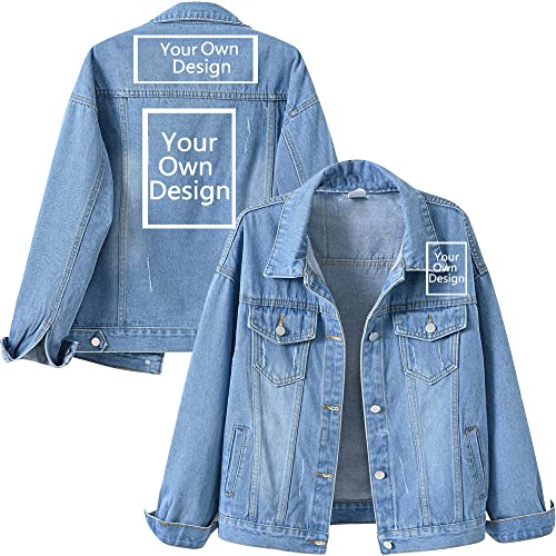 ALRRGPB Benutzerdefinierte Frauen Denim Jacke Entwerfen Sie Ihre eigene Jean Jacke Personalisiertes Bild Text hinzufügen Mantel ALRRGPB Benutzerdefinierte Frauen Denim Jacke Entwerfen Sie Ihre eigene Jean Jacke Personalisiertes Bild Text hinzufügen Mantel von ALRRGPB