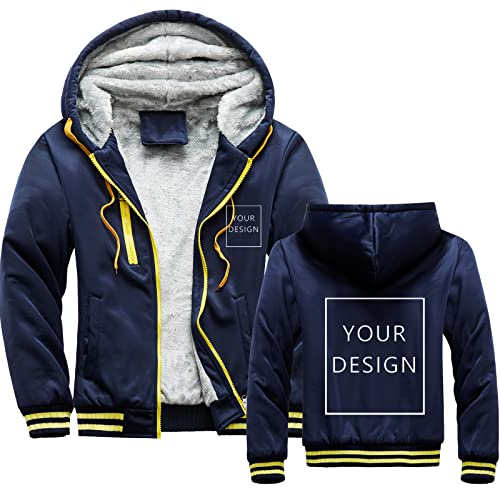 ALRRGPB Individuelle Hoodies für Herren entwerfen Sie Ihr eigenes Bild, personalisiertes Sweatshirt mit durchgehendem Reißverschluss von ALRRGPB