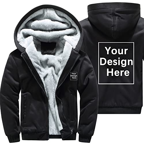 ALRRGPB Individuelle Hoodies für Herren entwerfen Sie Ihr eigenes Bild, personalisiertes Sweatshirt mit durchgehendem Reißverschluss von ALRRGPB