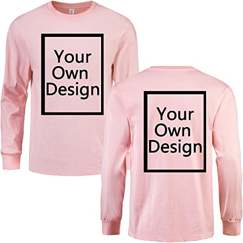Benutzerdefinierte Langarm T-Shirts für Männer/Frauen Design Ihr eigenes Text hinzufügen Personalisierte Baumwolle Gedruckt vorne/hinten von ALRRGPB