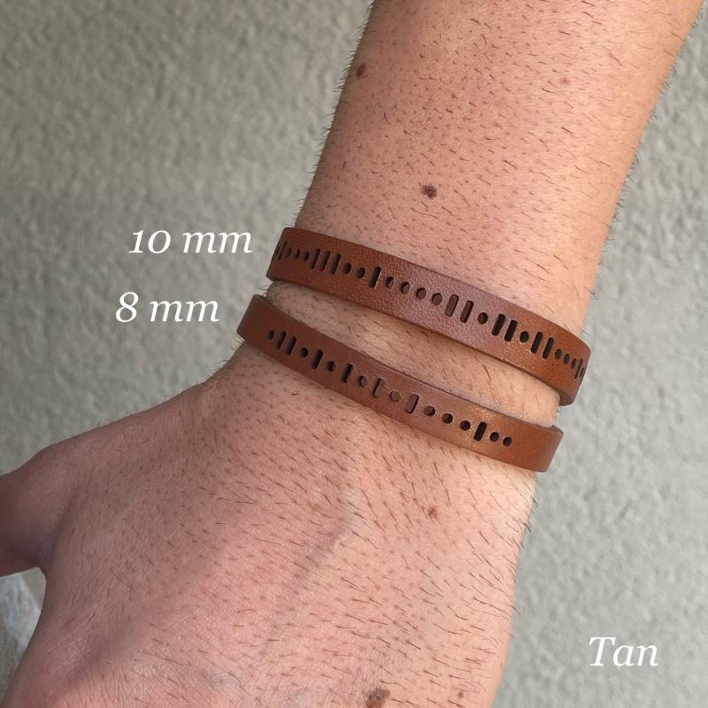 Personalisiertes Morse-Code Lederarmband Individuelles Schmuck Geschenk Personalisiertes Morse-Code Lederarmband Individuelles Schmuck Geschenk von ALSEGONSE
