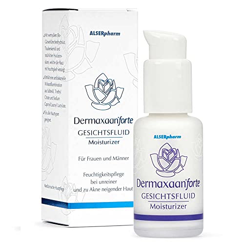 Dermaxaan forte Creme 50ml Feuchtigkeitspflege bei unreiner & zu Akne neigender Haut! Pflegt die Haut mit Hyaluronsäure, Salbeiöl & Traubenkernöl. Für Männer & Frauen im Gesicht & am Rücken Dermaxaan forte Creme 50ml Feuchtigkeitspflege bei unreiner & zu Akne neigender Haut! Pflegt die Haut mit Hyaluronsäure, Salbeiöl & Traubenkernöl. Für Männer & Frauen im Gesicht & am Rücken von Dermaxaan forte