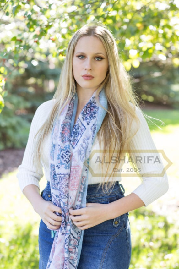 Marokkanisch Inspiriert Thema Schal Mit Schöner Quaste | Muslim Hijab 72 "x 30" Frauen Kopf Wickeln von ALSHARIFA