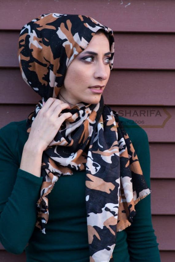 Tarnen Themen Schal | Muslim Hijab 66 "x 25" Frauen Kopf Wickeln Shayla Camo-662901 von ALSHARIFA