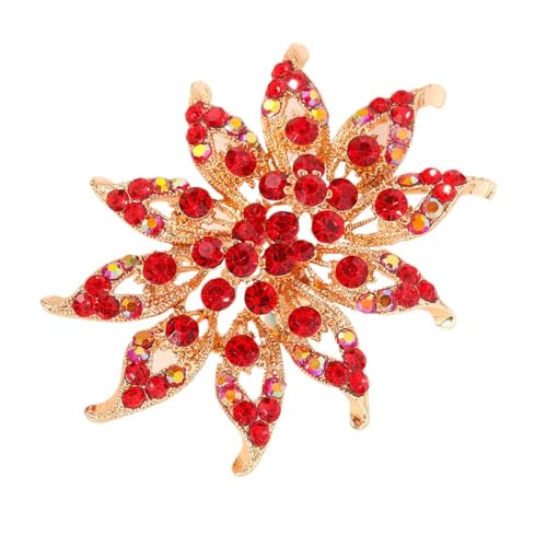 ALTCIRNMD Verstellbare Ringe Für Damen, Ethnischer Stil Bunte Strass-Blumen Offene Ringe Vintage Statement-Fingerring Damen Gothic Ring Geschenk Große Ringe Mit Schmuckschatulle,Rot,Verstellbar von ALTCIRNMD