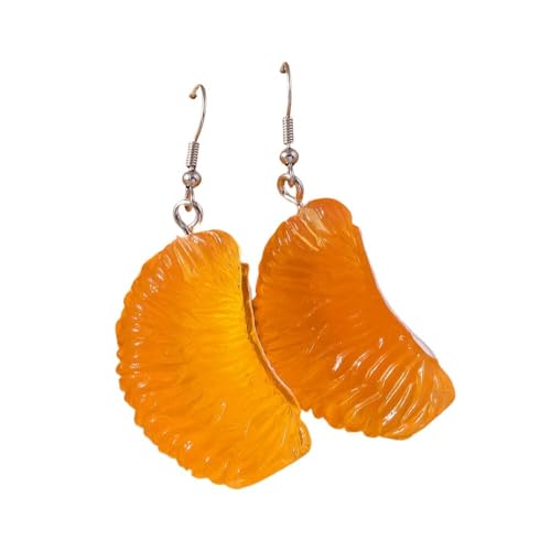 Cartoon Kreative Orange Ohrringe Für Frauen Süße Lebensechte Früchte Ohrringe Lustige Schmuck Geschenke Für Frauen Mädchen Sommer Party Urlaub Schmuck, Orange von ALTCIRNMD