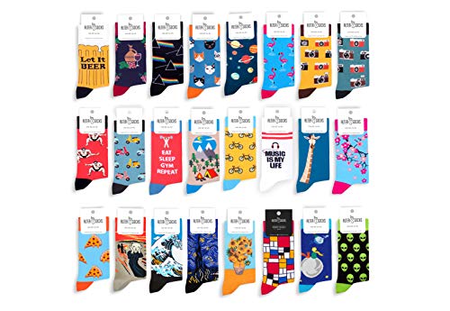 Socken berühmten Motiven, Gemälden & Personen - Unisex Mann Frau/Größe 36 – 45 / Strümpfe Socks Socke Strumpf Hipster Malerei lustig witzig (Alien) von ALTER SOCKS