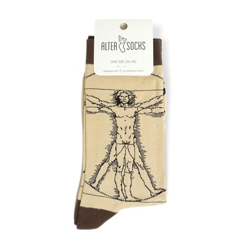 Socken berühmten Motiven, Gemälden & Personen - Unisex Mann Frau/Größe 36 – 45 / Strümpfe Socks Socke Strumpf Hipster Malerei lustig witzig (Baumwolle, Mensch) von ALTER SOCKS